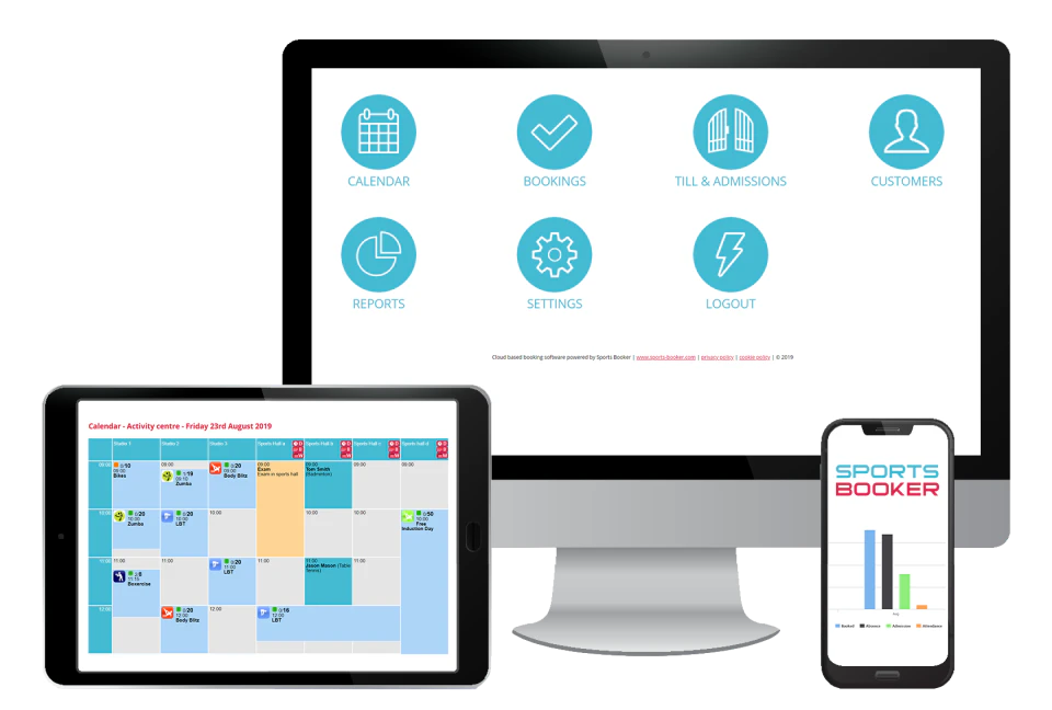 screenshot of Sports Booker